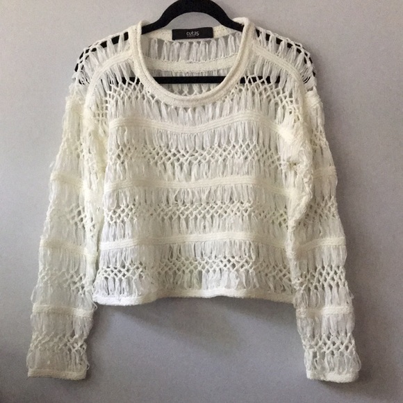 Cut25 open macrame pullover sweater S - Picture 3 of 16